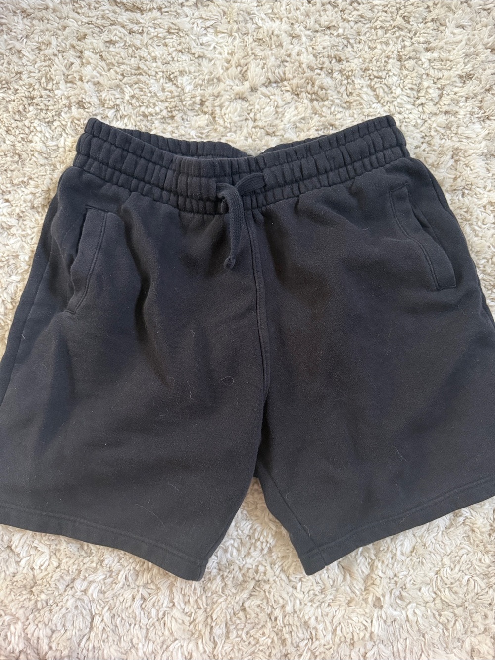 H&M Black Athletic Drawstring Sweat Shorts